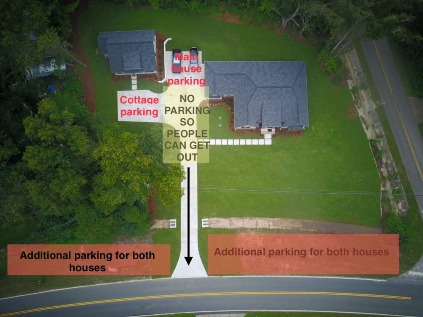 Parking layout for Luxe